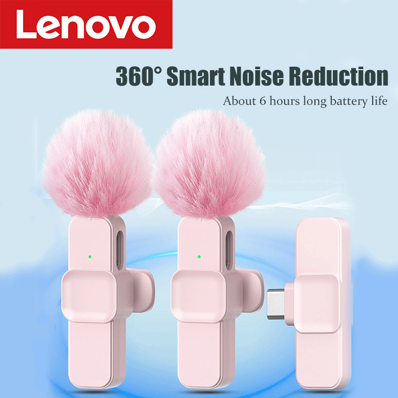 Pc Gaming Pink - Microfone Lavalier Sem Fio Rosa Lenovo