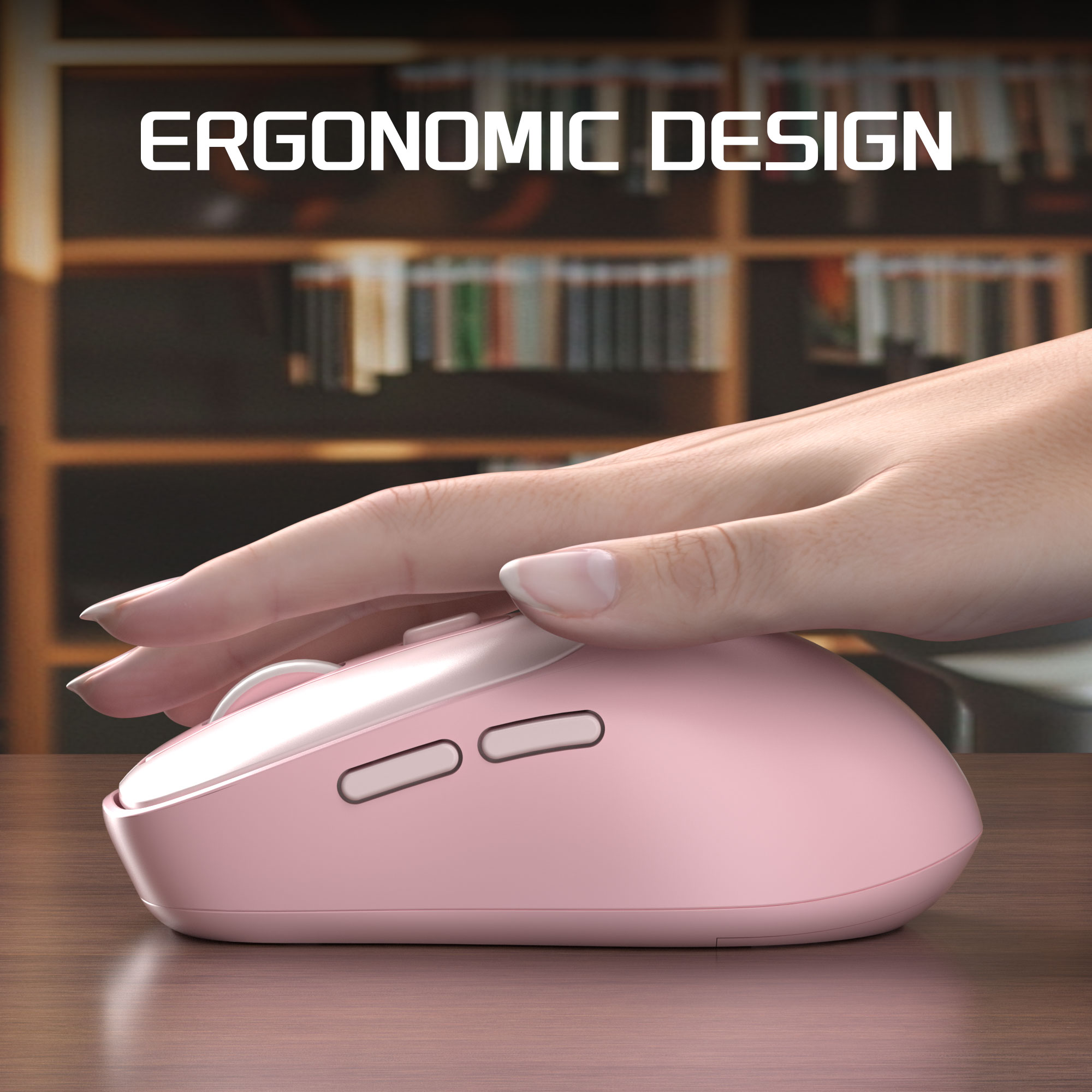 Mouse Sem Fio MageGee 2.4Ghz c - Pc Gaming Pink avaliação e preço