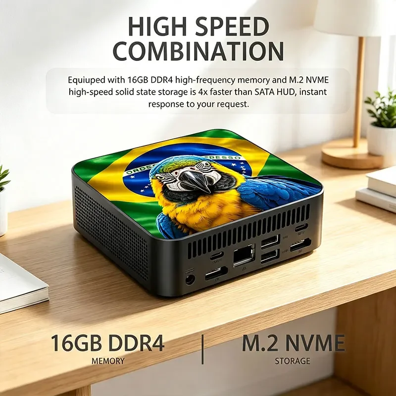 Mini PC Portátil Poderoso para - Pc Gaming Intel avaliação e preço