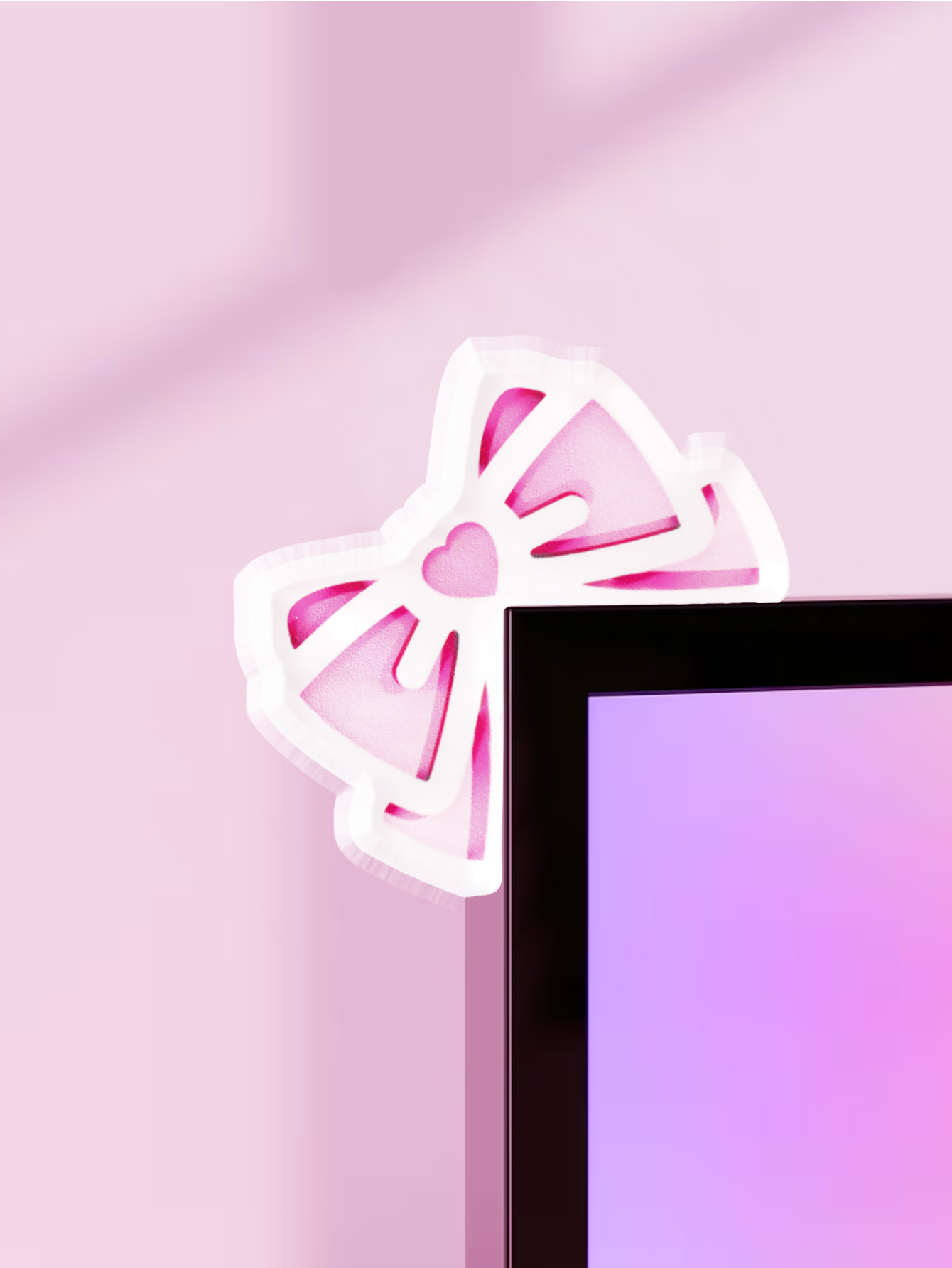 Decoração de Monitor com Laço  - Pc Gaming Pink avaliação e preço