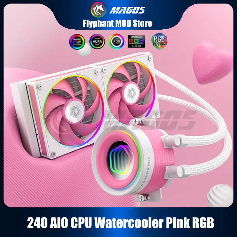 240 aio cpu watercooler rosa r - Pc Water Cooling avaliação e preço