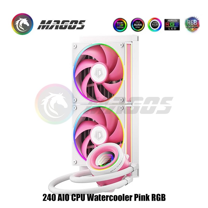 240 aio cpu watercooler rosa r - Pc Water Cooling avaliação e preço