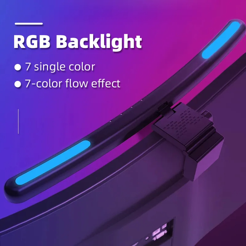 Curvo LED Monitor Light Bar, U - Pc Gaming Lounge avaliação e preço